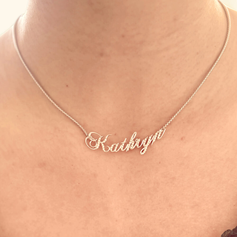 Diamond Name Pendant - Image 2