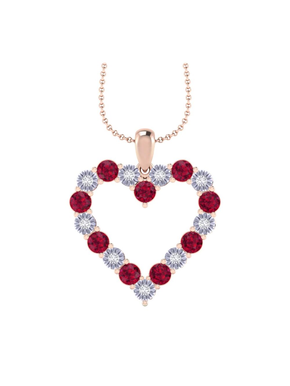 Diamond and Ruby pendant