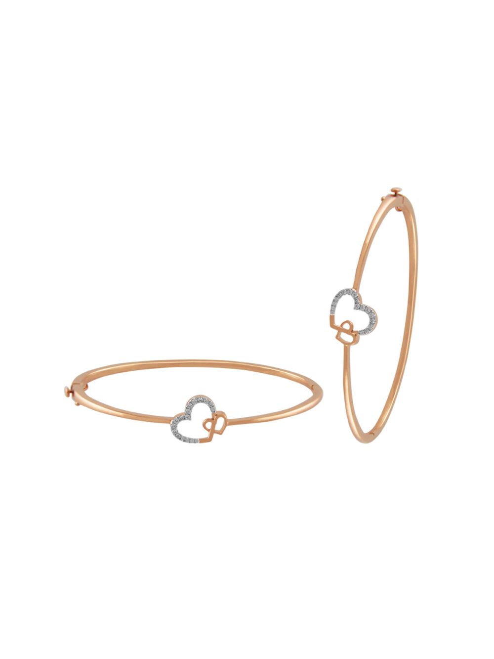 Diamond Heart Bangle