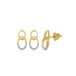 Diamond Interlinked Oval Earring