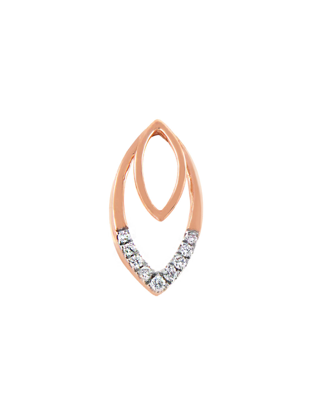 Diamond Leaf Pendant