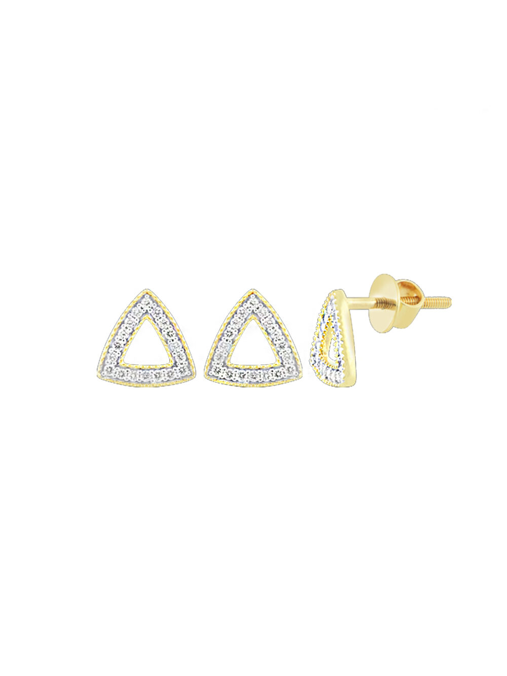 Diamond Triangle Studs