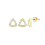Diamond Triangle Studs