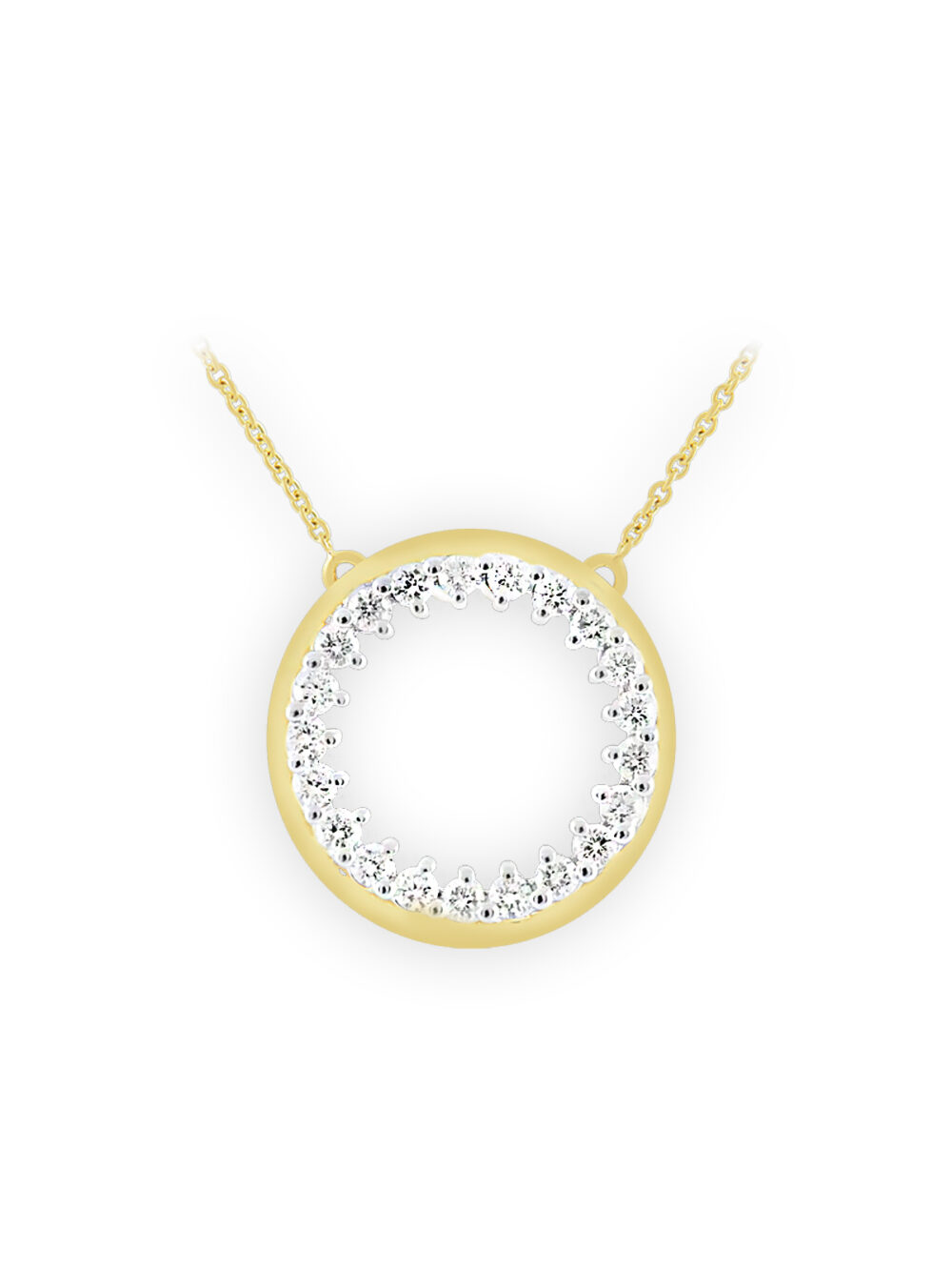 Diamond Round Necklace